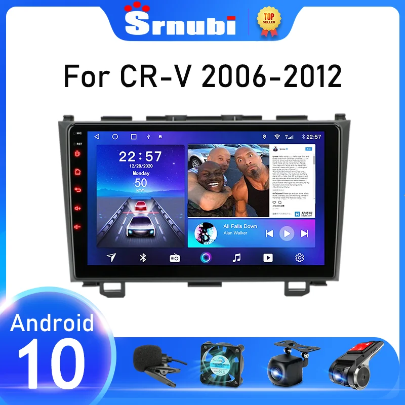 Srnubi Android 10 автомобильное радио для Honda CR-V 3 RE CRV 2007-2011 мультимедийный видеоплеер 2 Din
