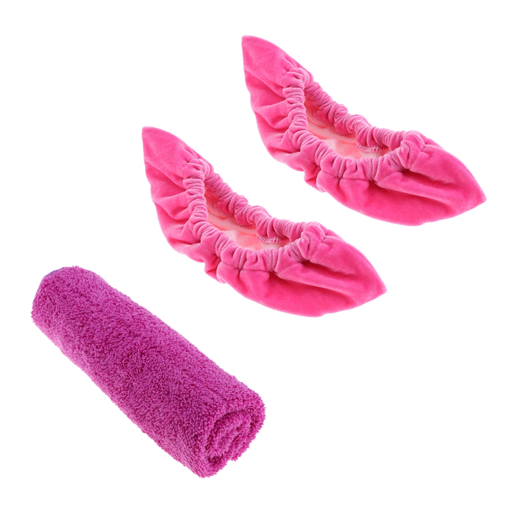Terry Cloth Skate Blade Cover Guard Soaker Protective Gear(One Size Fits All) with One Complimentary Clean Towel