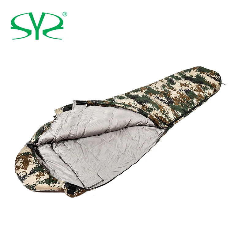 Buy  Ultralight Down Sport Hiking Sleeping Bags Camouflage Outdoor Winter Camping Duck Down Adult Mummy 