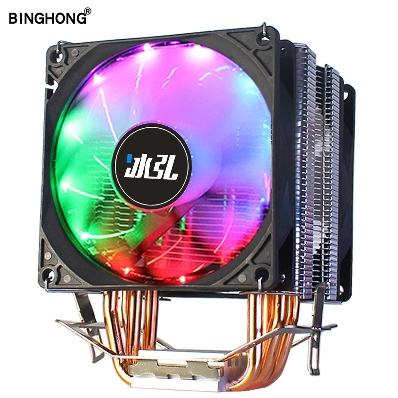Радиатор 4 тепловая труба процессорный кулер 90 мм 3 PIN Вентилятор LGA775 1150 1155 1366 AM3 AM2
