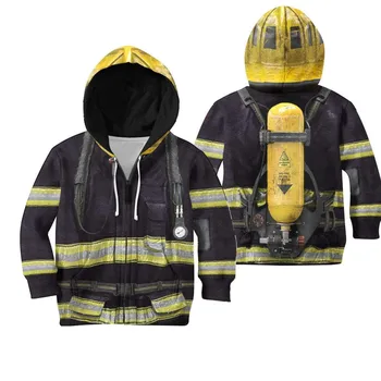 

Anime Fire Force Cosplay Enen no Shouboutai Cosplay Shinra Costume Tamaki Maki Firefighter child baby Unisex 3D Zipper sweater