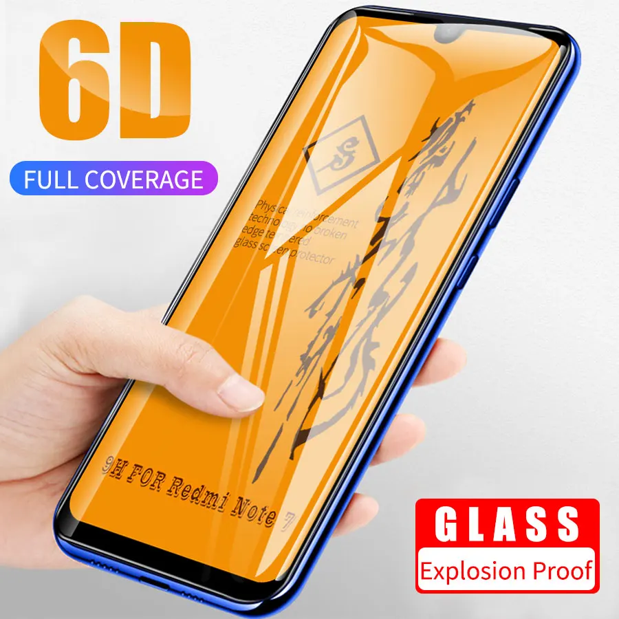 6D полный клей покрытие Премиум Закаленное стекло для Xiaomi Pocophone F1 8 A2 Lite A1 2s Redmi Note 4X 7A 6A Защитная пленка для экрана