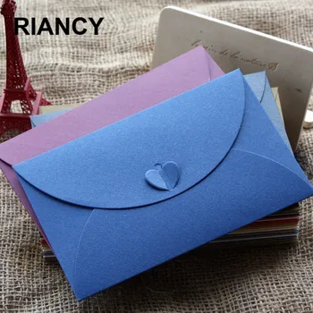 

5 pcs/lot Fashion Retro Heart Shape Style Vintage Romantic Paper Envelop Gift For Wedding Invitation/Card 03216