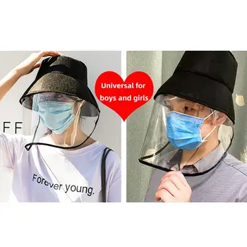 

Anti Droplet Full Face Cover Mask Bucket Caps Hats Spittle Dust-proof Protective