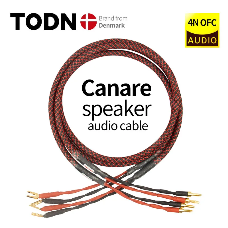 Canare L-4S8F Cavo Altoparlante 1 Paio Di Cavi Audio Ofc Hi-Fi Amplificatore Di Fascia Alta Cavo Altoparlante Cavo Spina A Banana