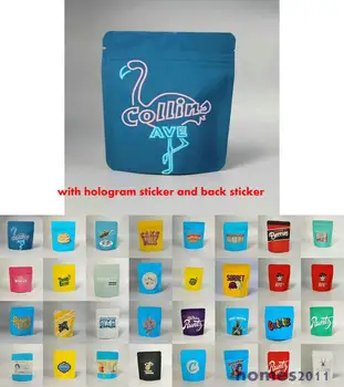 

Cookies London Pound Cake Mylar Bags 35G Smellproof Heatseal Ziplock Resealable Bags With Holographic Authenticity Stickers chea