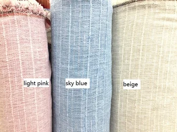 

Free ship needle-punched weaved tweed fabric 3 colors sold by meter light weight for summer