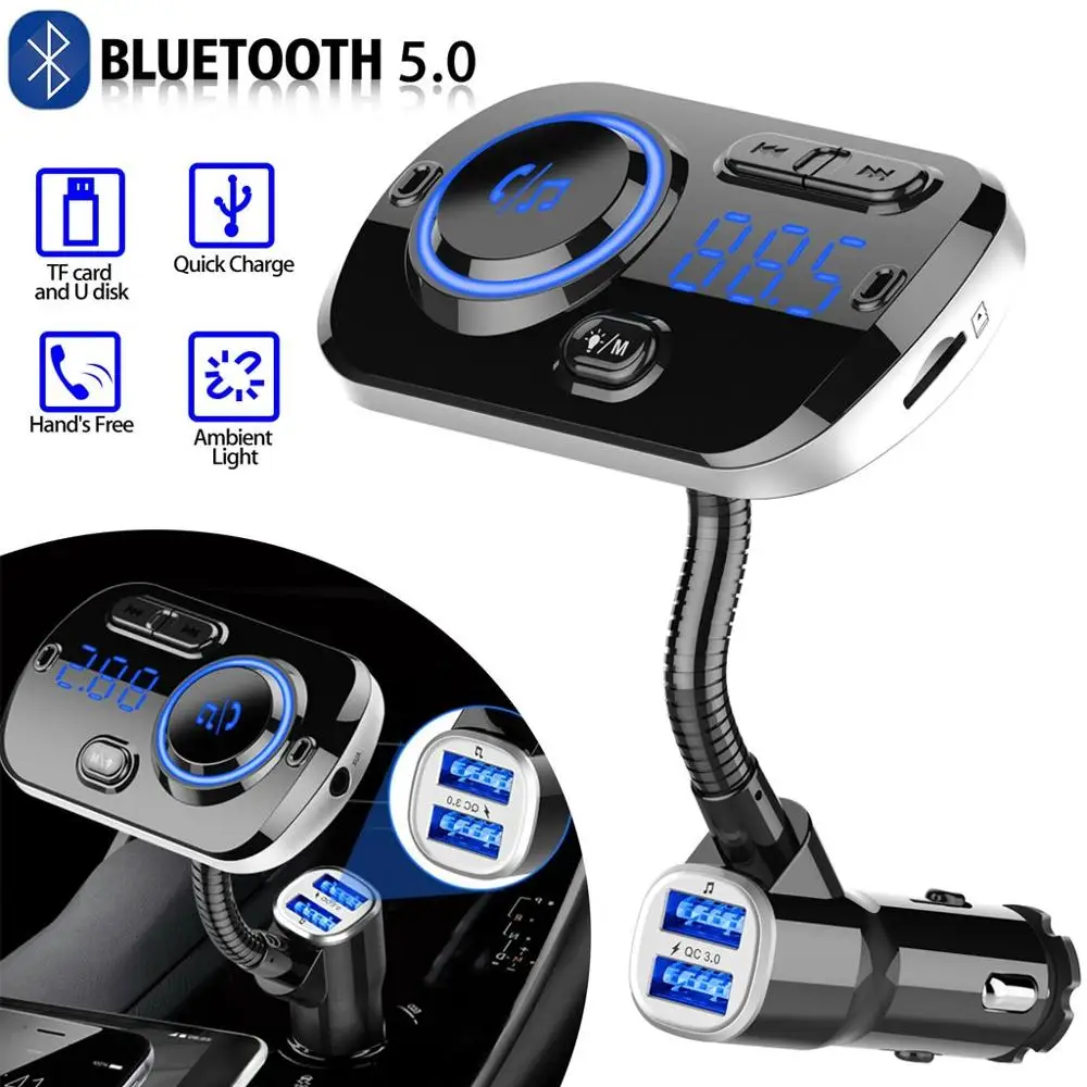 Blueteeth In-Car беспроводной fm-передатчик MP3 радио адаптер автомобильный комплект 2 USB зарядное устройство музыкальный аудио приемник для гарнитуры вызов#902