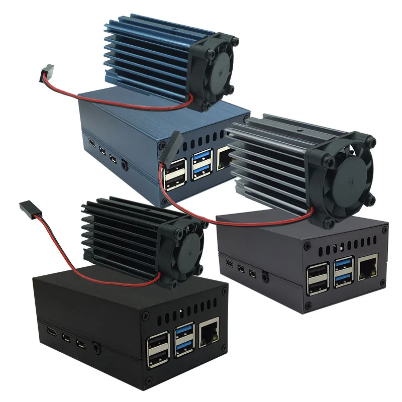 Новый Raspberry Pi 4B металлический корпус 4 коробки материнской платы Алюминий сплав