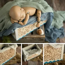 Реквизит для детской фотосъемки, деревянная коробка, внешние раковины, контейнер для детской фотосъемки, аксессуары для студийной фотосъемки, креативный реквизит для морской тематики