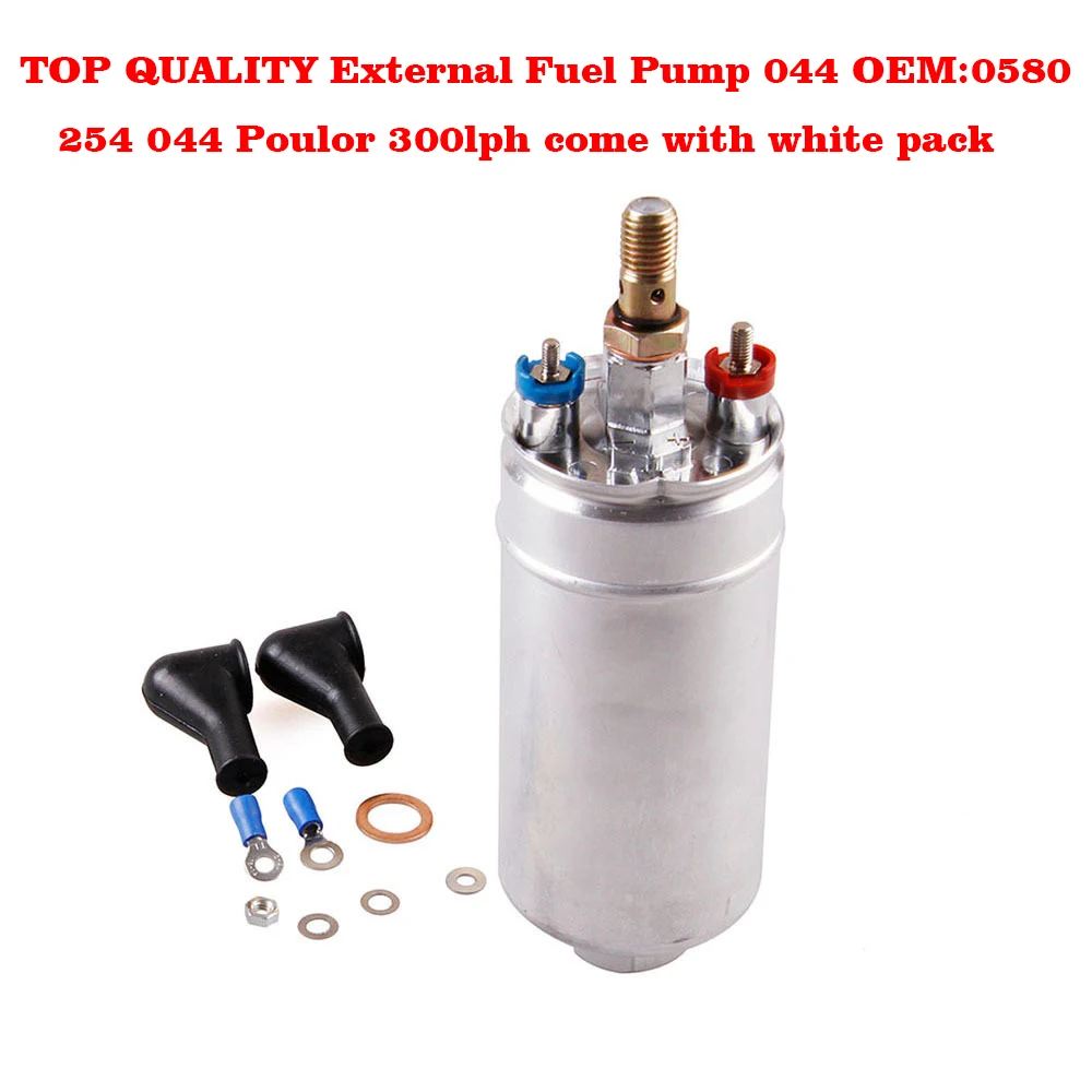Высококачественный внешний топливный насос 044 OEM: 0580 254 044 Poulor 300lph поставляется с белым пакетом