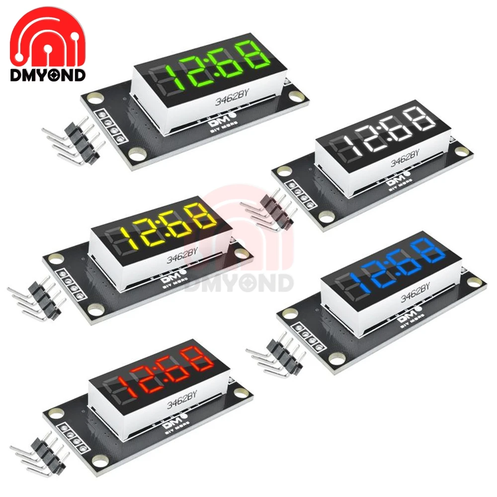 0.36" TM1637 LED Display Module 7 Segment 4 Bits 0.36 Inch Clock Anode Digital Tube Serial Driver Board Pack for arduino Diy Kit