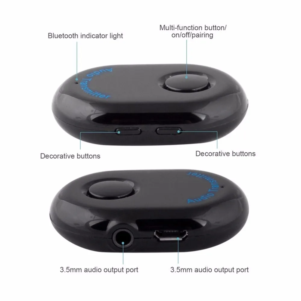 newest Wireless Bluetooth 4.0 Audio Transmitter Adapter 3.5mm Jack for TV/DVD/MP3 hot sale