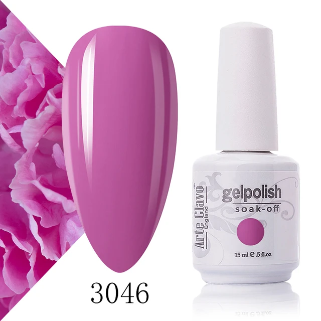 Arte Clavo 131 Colors Gel Polish Nail Gel Varnish Paint Semi Permanent Nails Art Gel Nail Polish For Manicure Top Coat Base Coat 3046
