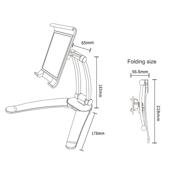 Кухонная подставка-держатель для планшета Настольный держатель рецепта кронштейн Регулируемая рукоятка для планшета 5-10,5 дюймов ING-SHIPPING