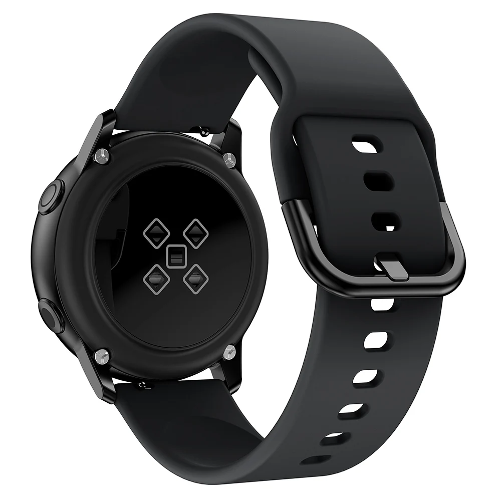 Для samsung Galaxy Активный силиконовый ремешок для часов Galaxy 42 Band 20 мм s2 Band Amazfit Bip Youth/gear Sport/Garmin vivoactive 3