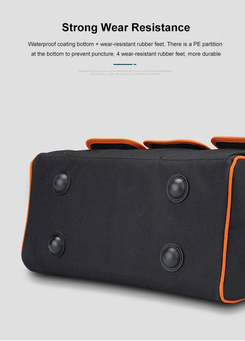 rolling tool chest Repair Tools Bag Workpro Suitcase Storage Organizer Electrician Tool Belt Multiple Function Large Capacity Oxford Waterproof tool chest with tools
