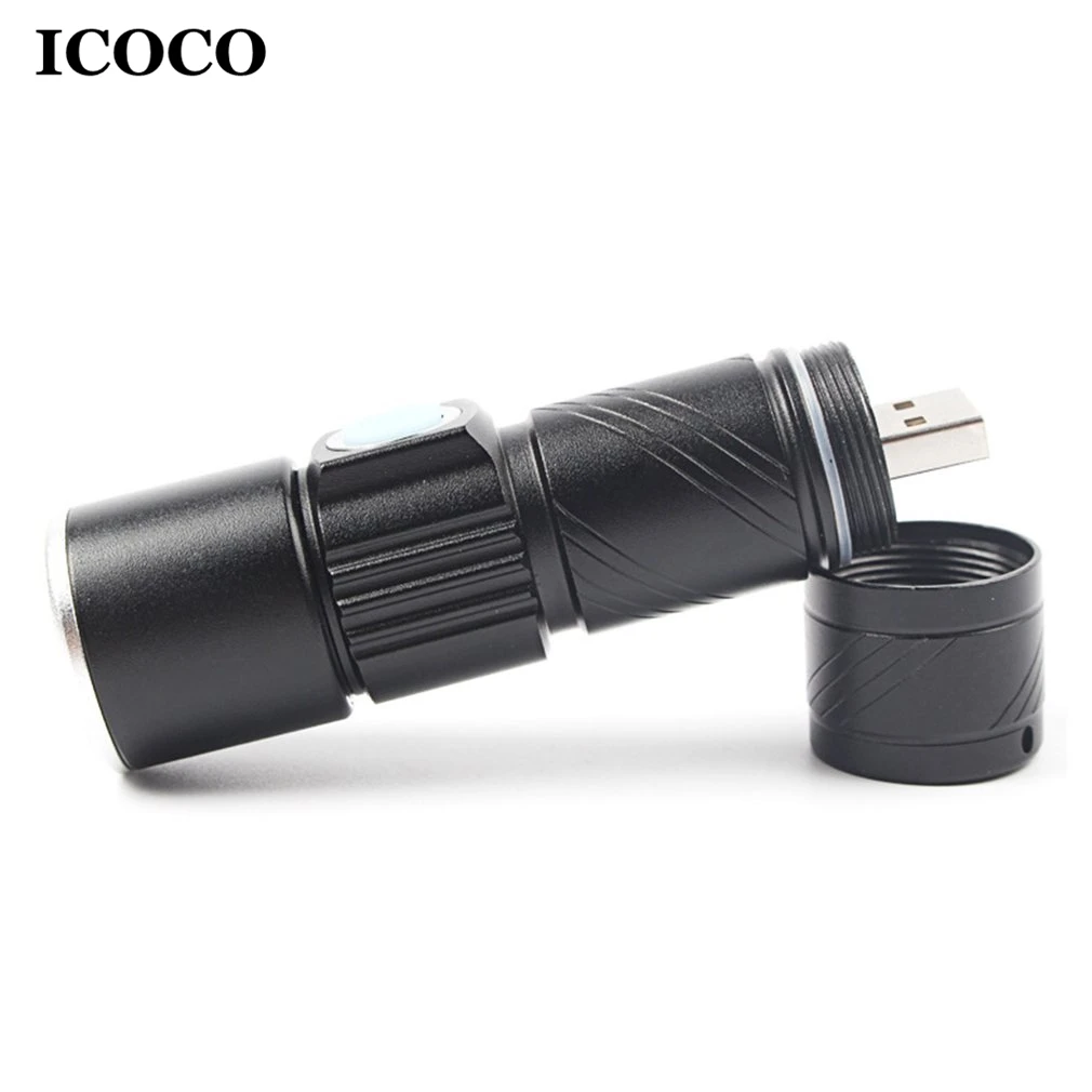 

2018 New USB Rechargeable Flashlight Portable Mini Multifunctional Torch Waterproof for Outdoor Night Riding/Camping/Emergency