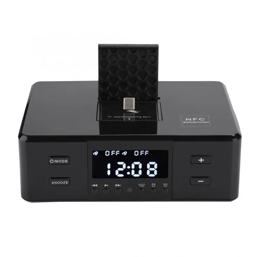 D9 3 в 1 Bluetooth динамик FM стерео радио Будильник-диск usb зарядка воспроизведение с пультом дистанционного управления 110-240 В
