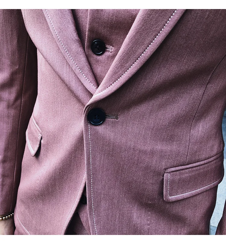 Khaki Wedding Suit Men New Arrival High Quality Men's Suits Formal Three Piece Prom Party Dress Work Business Suit Male Q889