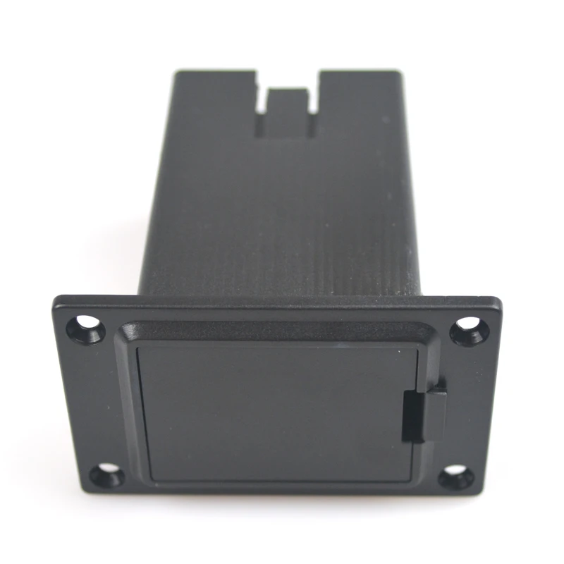 Guitar Bass 9V Battery Holder Compartment Cover Case Black Set Of 10