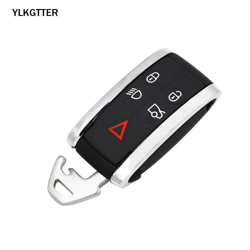 YLKGTTER 315/433MHz FSK Remote Smart Car Key for Jaguar XF XJ8 XK8 XKR XK with PCF7953A Chip FCC: KR55WK49244 & Uncut Blade