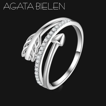 

New 925 Sterling Silver Cupid's Arrow Mean Eternal love Finger Rings For Women Silver Fashion 925 Jewelry Gift 2020