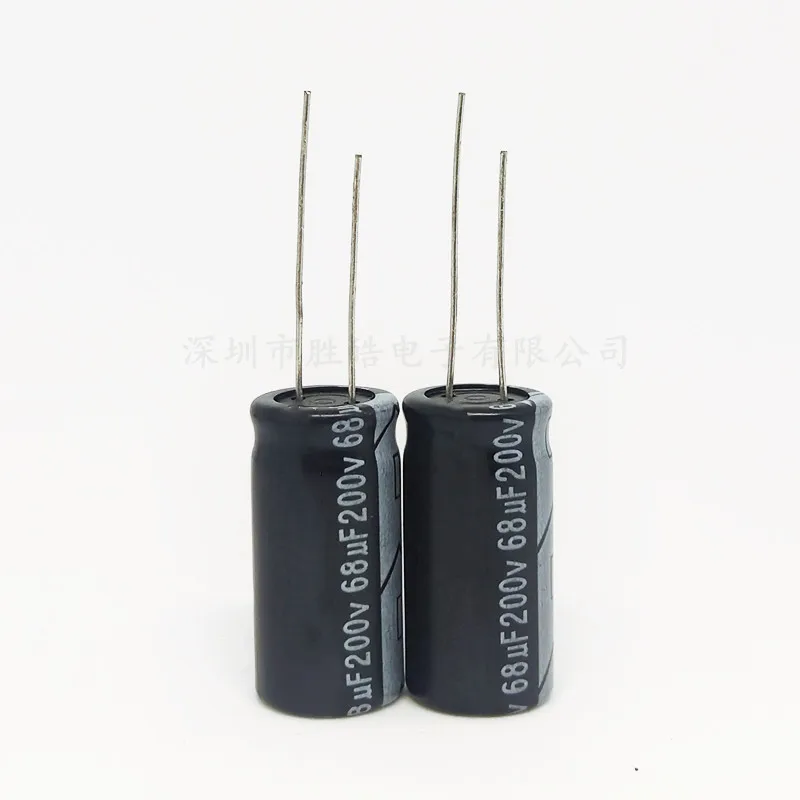 10pcs/lot High Quality 200V68uf High quality capacitor Brand New Aluminum Electrolytic Capacitor Size: 13x20 (mm) 10pcs lot high quality 200v68uf high quality capacitor brand new aluminum electrolytic capacitor size 13x20 mm