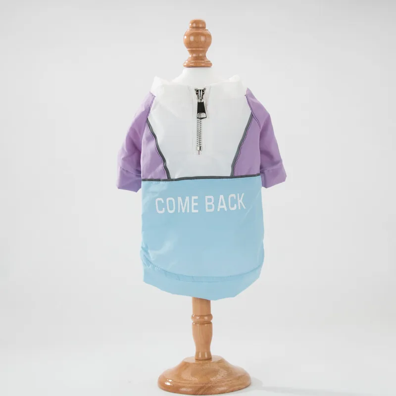 Blue Purple Hipidog стоячий ошейник модная одежда для собак, куртки для одежда для щенков - Цвет: Blue Purple