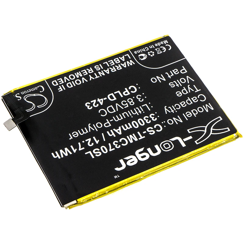Cameron sino 3300 мА/ч, батарея для T-MOBILE C3701A Revvl Plus CPLD-423