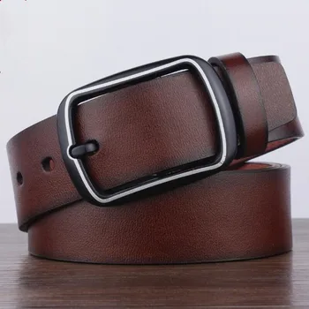 

men's belt Fashion Luxury Brand Men New Designer Real Leather Waist Belt Casual Pin Metal Buckle Belt Waistbands Strap Belt