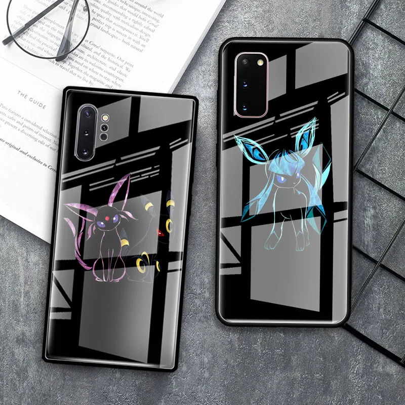 Tempered Glass Case For Samsung Galaxy S20 Ultra S10 5G S10e S8 S9 Plus Note 8 9 10 Lite Phone Cover Cute Cartoon Black Tail Tempered Glass Case For Samsung Galaxy S20 Ultra S10 5G S10e S8 S9 Plus Note 8 9 10 Lite Phone Cover Cute Cartoon Black Tail