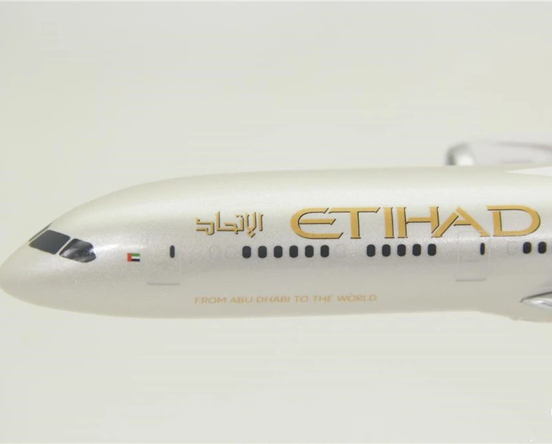 1:200 масштаб самолета Самолет ETIHAD Airways Boeing B787-9 модель самолета 31 см съемные коллекционные подарки