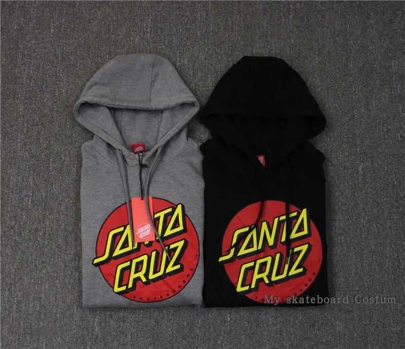 gray santa cruz hoodie