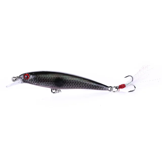 1 Pcs Minnow Fishing Lures 90mm 8g Bass Trolling Artificial Hard Bait Crankbait Wobblers 3D Eyes Pike Carp Bait Fishing Tackle 10