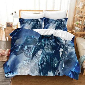 

AVP Aliens vs Predator 3d Bedding Set Duvet Covers Alien Movie Series Comforter Bedding Sets Bedclothes Bed Linen (NO sheet)