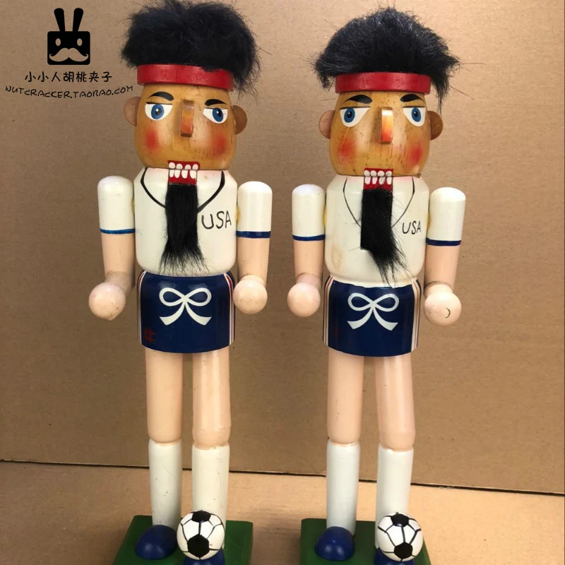 Новый рождественский Щелкунчик высотой 35 см футбольный мяч регби бейсбол