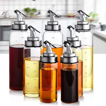 

Quality Oil and Vinegar Kitchen Tools Kitchen Seasoning Bottle Dispenser Sauce Bottle Glass Storage Bottles New