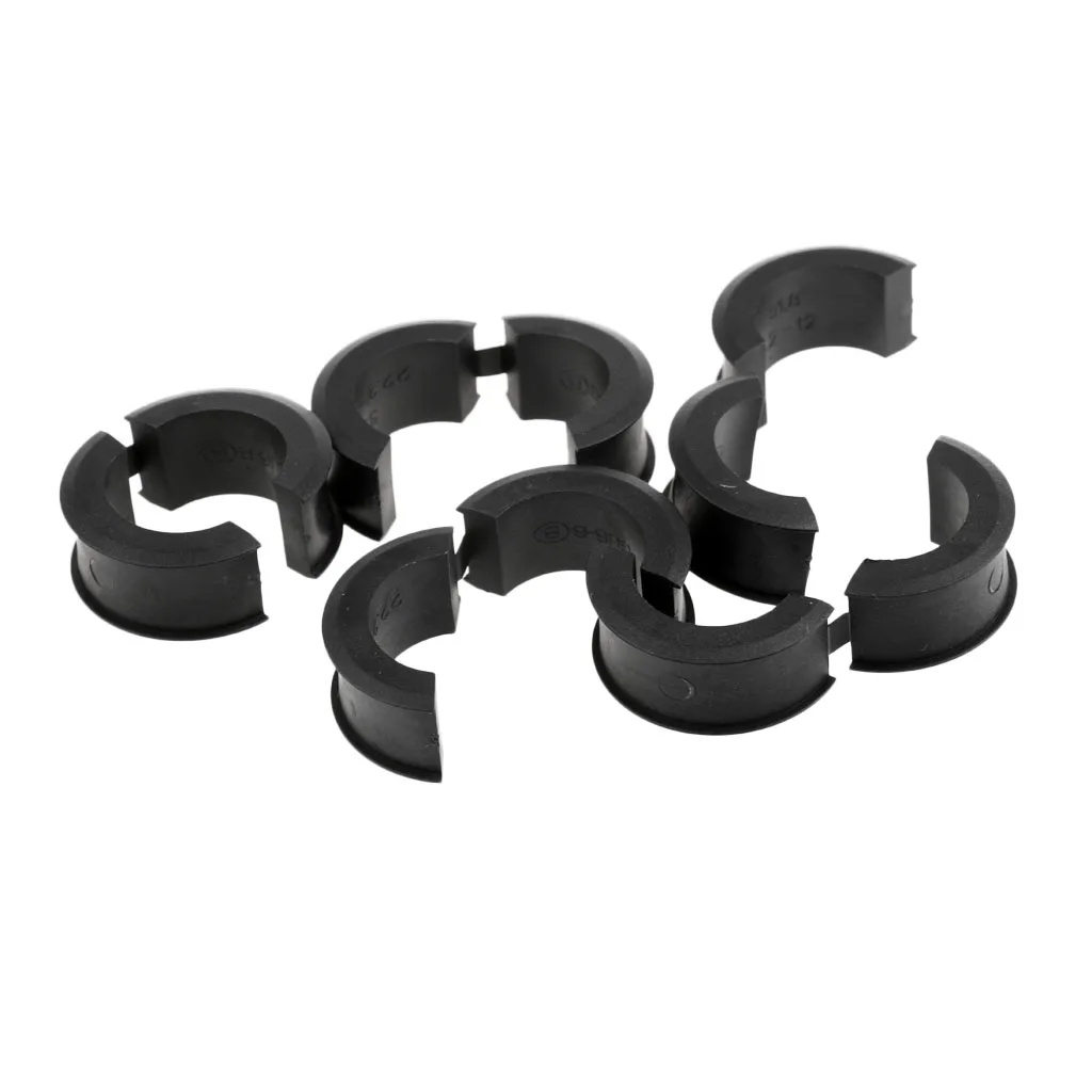 10 Pair Bike Handlebar Clamp Shims Reducer Spacer Mount Set 22.2/25.4mm Made From Engineering Plastic Material