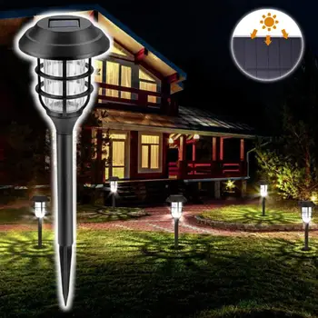 

6Pcs Solar Lights Outdoor LED Solar Powered Garden Ground Light Waterproof Wireless Lawn Lamp Path Yard White Light