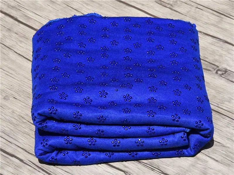 Коврик полотенце для йоги 190x90 см впитывающий пот Germproof Противоскользящий легко чистящий портативный синий, фиолетовый, зеленый
