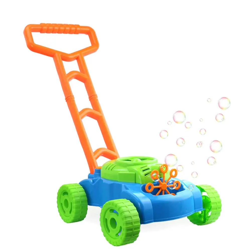 

Electronic Bubble Mower Walker Bubble Blower Machine with Music Outdoor Game Push Toys for Children Kids Fun Game Gifts In Stock