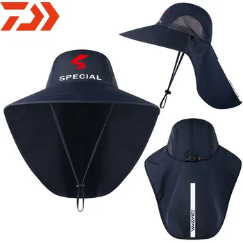 

2019 Daiwa SPECIAL Fishing Cap UV Protection Face Neck Cover Sun Protcet DAWA Fishing Hats Outdoor Fishing Hiking Visor Hat