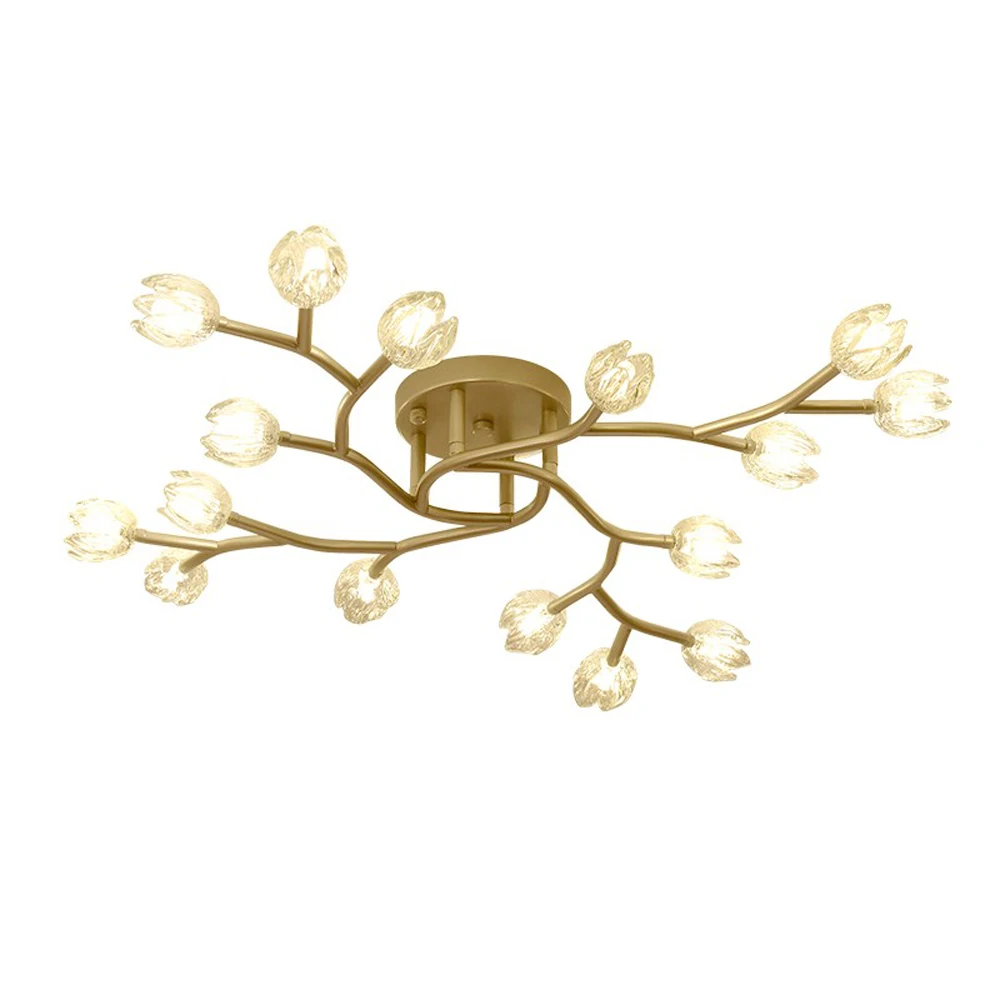 

Simple Living Room Lamp Nordic Bedroom Household Ceiling Lamps Personality Dining Hanging Light Modern Chandeliers Branch
