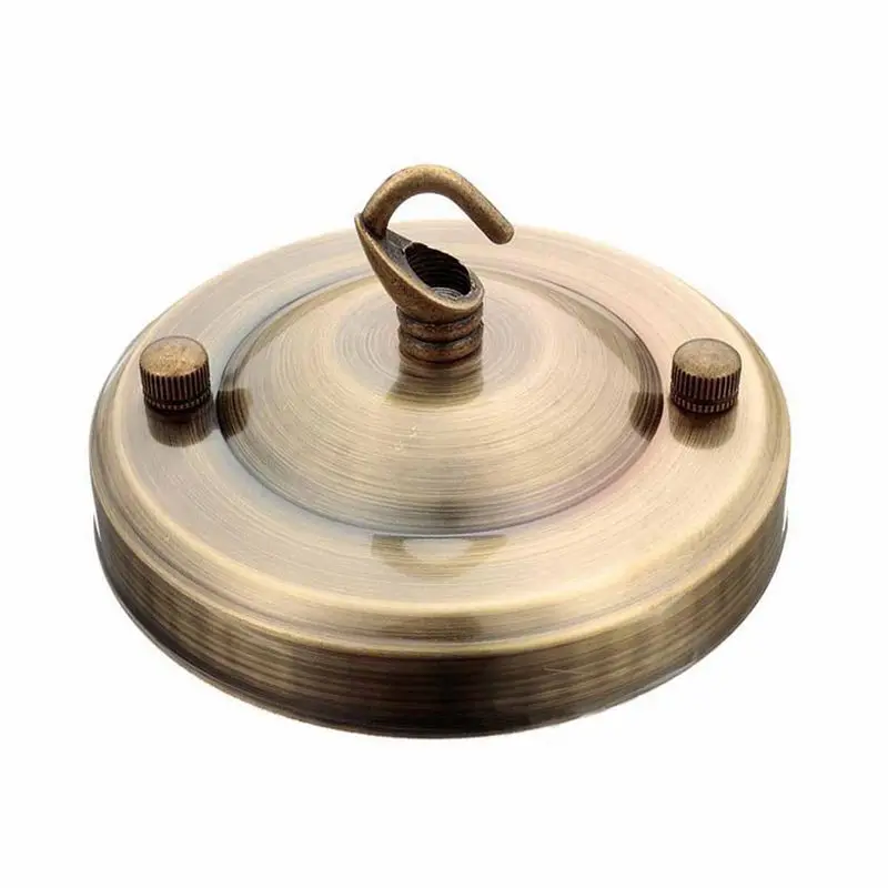 Metal Ceiling Bracket Solid Hook Plate Fitting for Chandelier Suspension Light 1pcs Antique Brass | Лампы и освещение