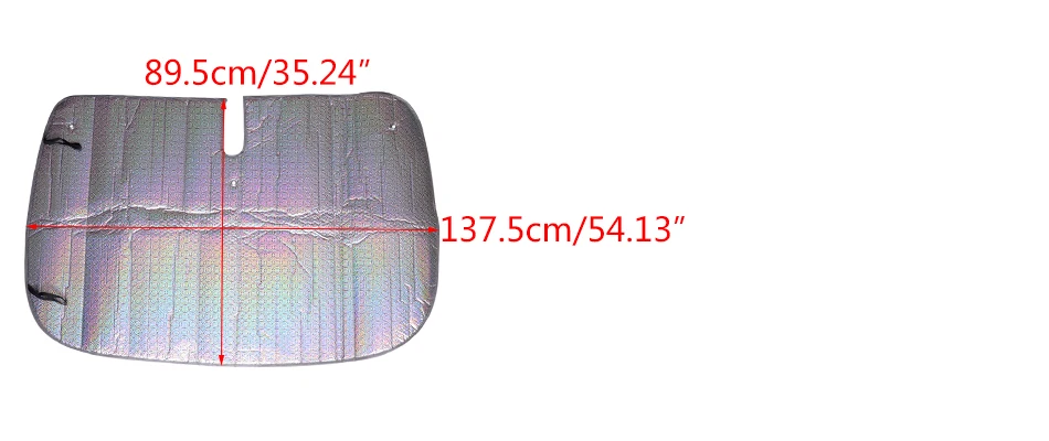 DWCX Silver Car Front Windshield Visor Anti-UV Sunshade Heat Shield Fit For Ford Escape 2013