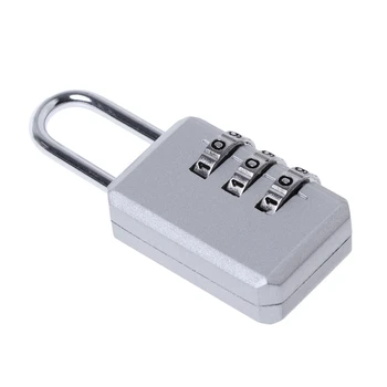 

Mini Resettable 3 Digit Combination Travel Luggage Suitcase Code Safe Lock Bag 50PB