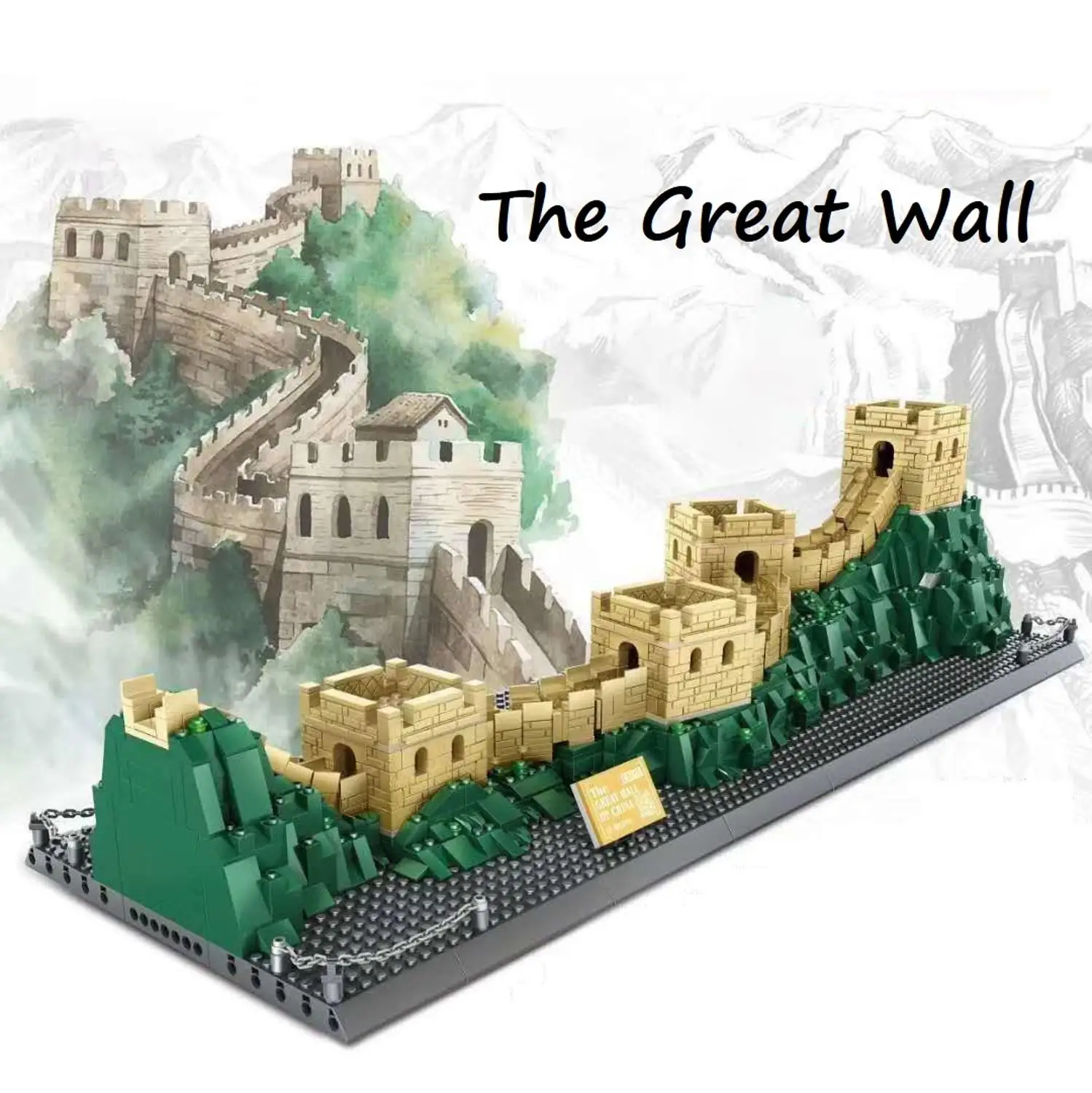 The Great Wall Of China of Beijing модель строительных блоков всемирно известные архитектурные