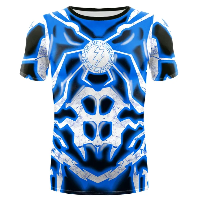VIP FASHION Cosplay Flash Superhero Raglan Sleeve Mens T Shirt 3D Printed Compression Shirt Fitness Tops Clothing Male