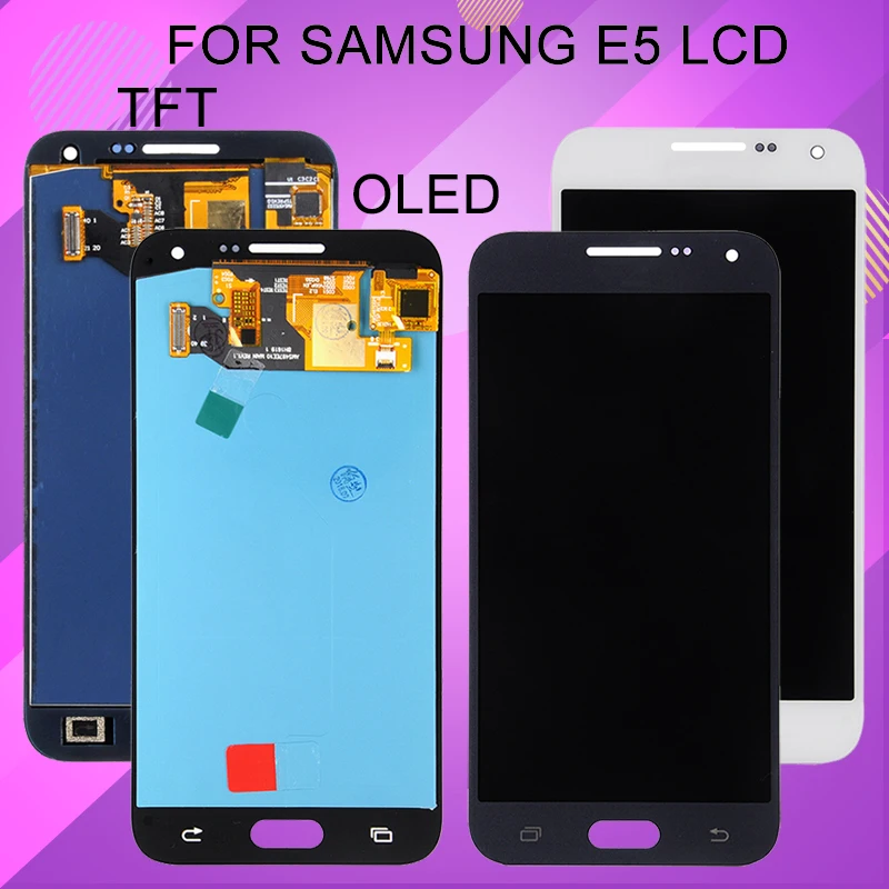 Catteny 1 шт. E500 Дисплей для samsung E5 ЖК-дисплей с кодирующий преобразователь сенсорного экрана в сборе для Galaxy E5 дисплей